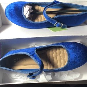 Royal Blue ballet flat shoe